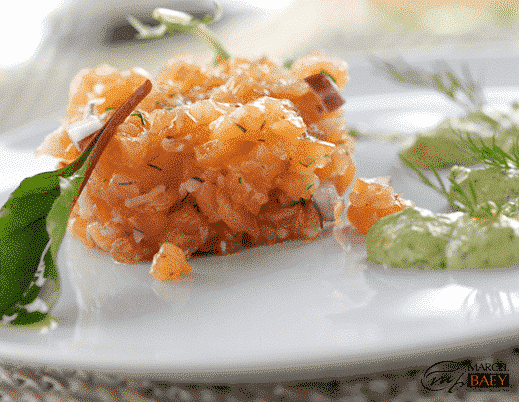 Tartare de saumon fumé