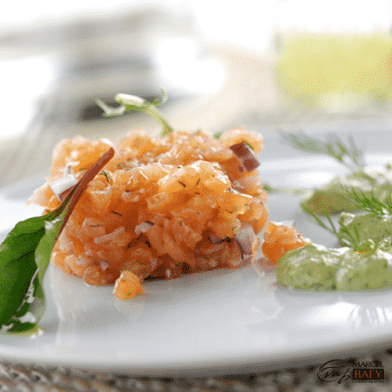 Tartare de saumon fumé