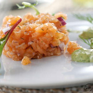 Tartare de saumon fumé