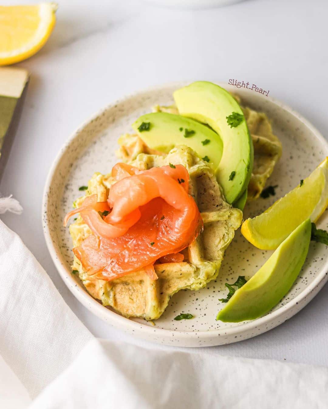 Recette de gaufres patate douce et saumon fumé | Marcel Baey