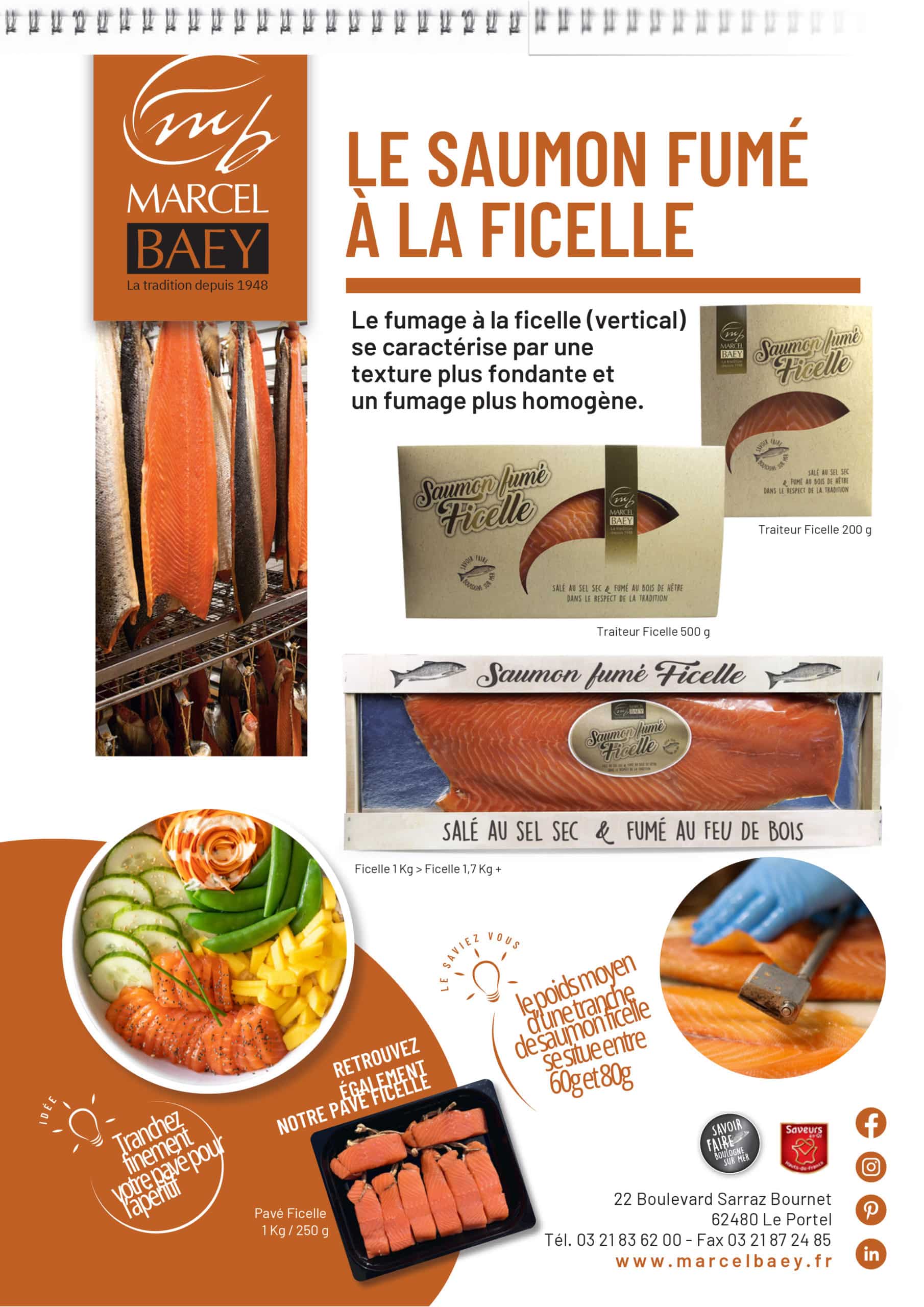 Le saumon fumé à la ficelle