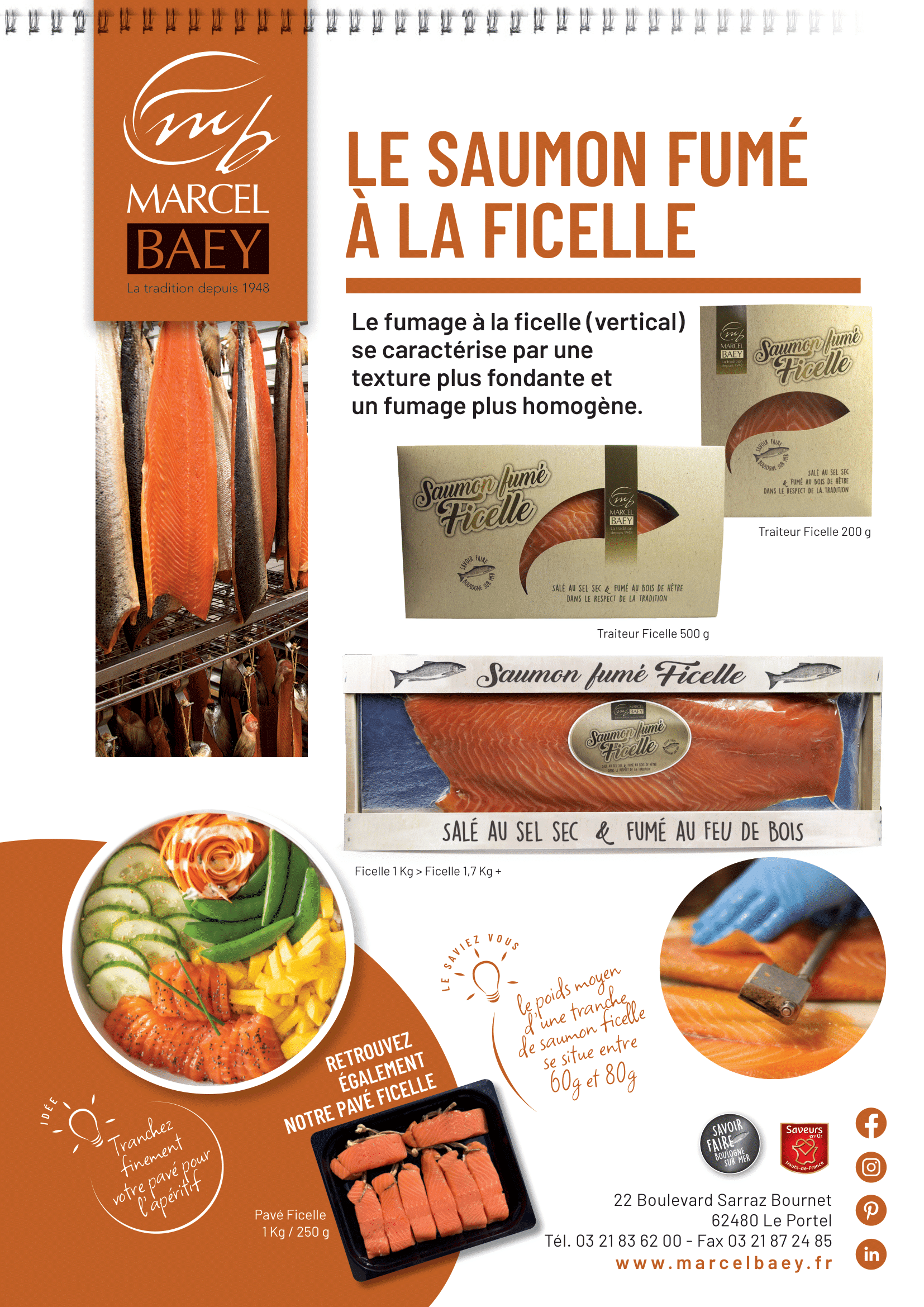 Le saumon fumé à la ficelle