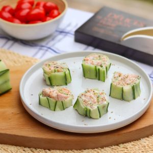 roulés cocombre et pavé à la provençale